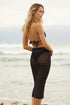 PQ Swim Black Crochet Midi Skirt